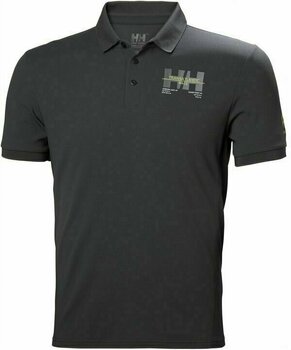 T-Shirt Helly Hansen HP Racing Polo T-Shirt Ebony M - 1
