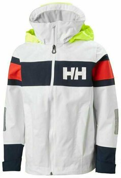 Kids Sailng Clothes Helly Hansen JR Salt 2 Jacket White 152 - 1