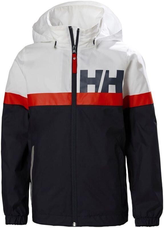 Vêtements de navigation pour enfants Helly Hansen JR Active Rain Jacket Navy 152