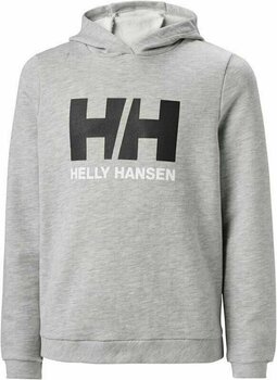 Dječja odjeća za jedrenje Helly Hansen JR HH Logo Hoodie Grey Melange 128/8