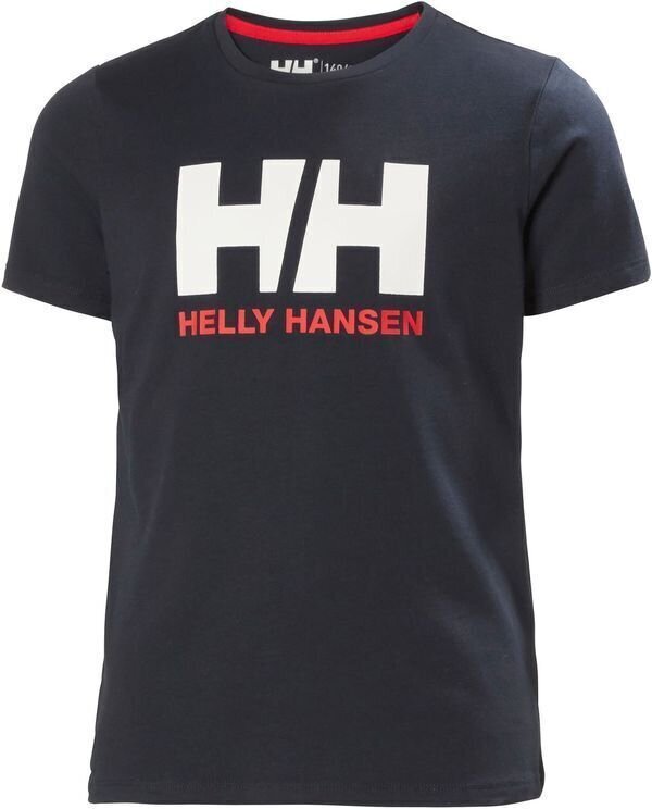 Zeilkleding Kinderen Helly Hansen JR HH Logo T-Shirt Navy 128