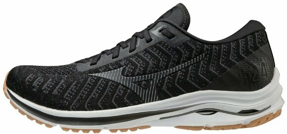 Maantee jooksujalatsid Mizuno Wave Rider 24 Waveknit Black/Dark Shadow/Biscuit 42,5/8,5 - 1