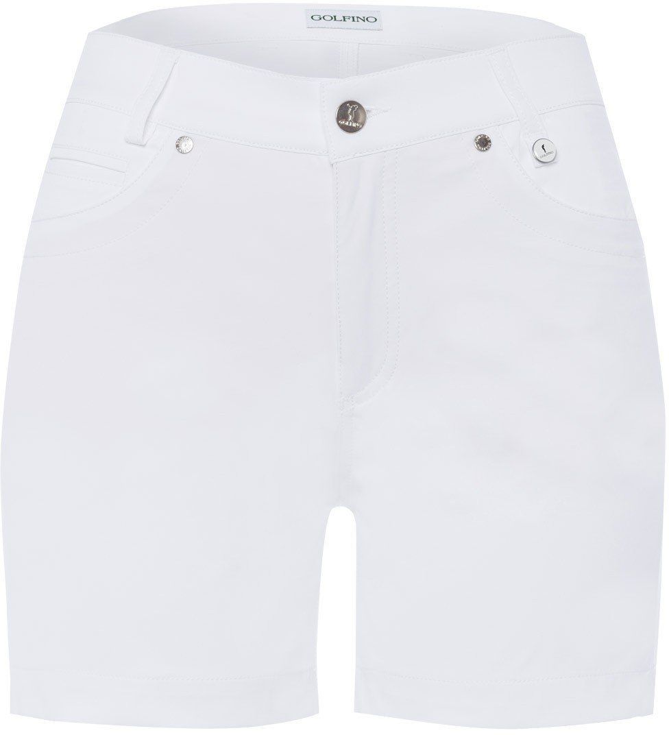 Pantalones cortos Golfino Light Techno Strech Womens Shorts White 38