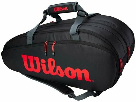 Tenisová taška Wilson Clash Tour 3 Black/Infrared/Grey Tenisová taška - 1