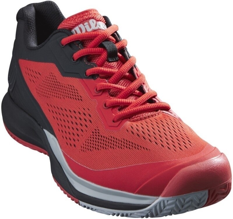 Férfi tenisz cipők Wilson Rush Pro 3.5 Mens Tennis Shoe Infrared/Black/Pearl Blue 42 Férfi tenisz cipők