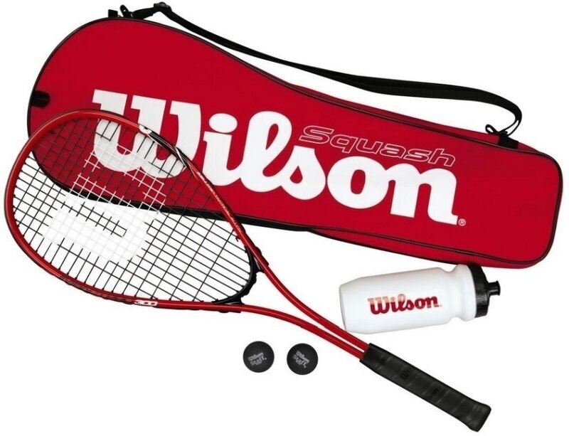 Ракета за скуош Wilson Starter Squash Kit Червен Ракета за скуош