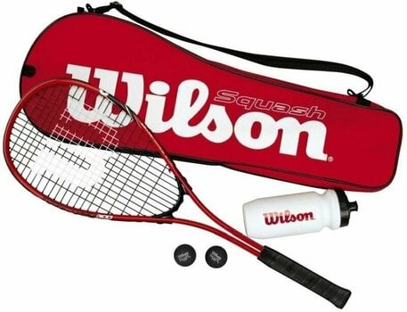 Squash Racket Wilson Starter Squash Kit Red Squash Racket - 1