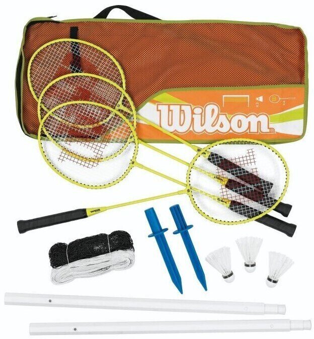 Badmintonset Wilson Tour Badminton Set Yellow L3 Badmintonset