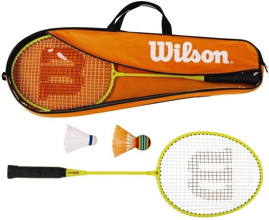 Badmintonový set Wilson Junior Badminton Kit Orange/Yellow L3 Badmintonový set