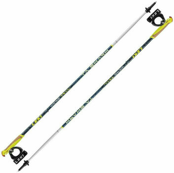 Nordic Walking Poles Leki Micro Trail TA Dark Blue Metallic/Neon Yellow/White 110 cm - 1