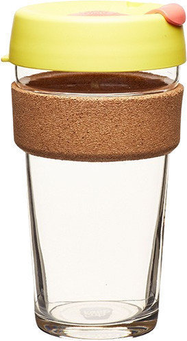 Copo ecológico, caneca térmica KeepCup Saffron Cork Brew L