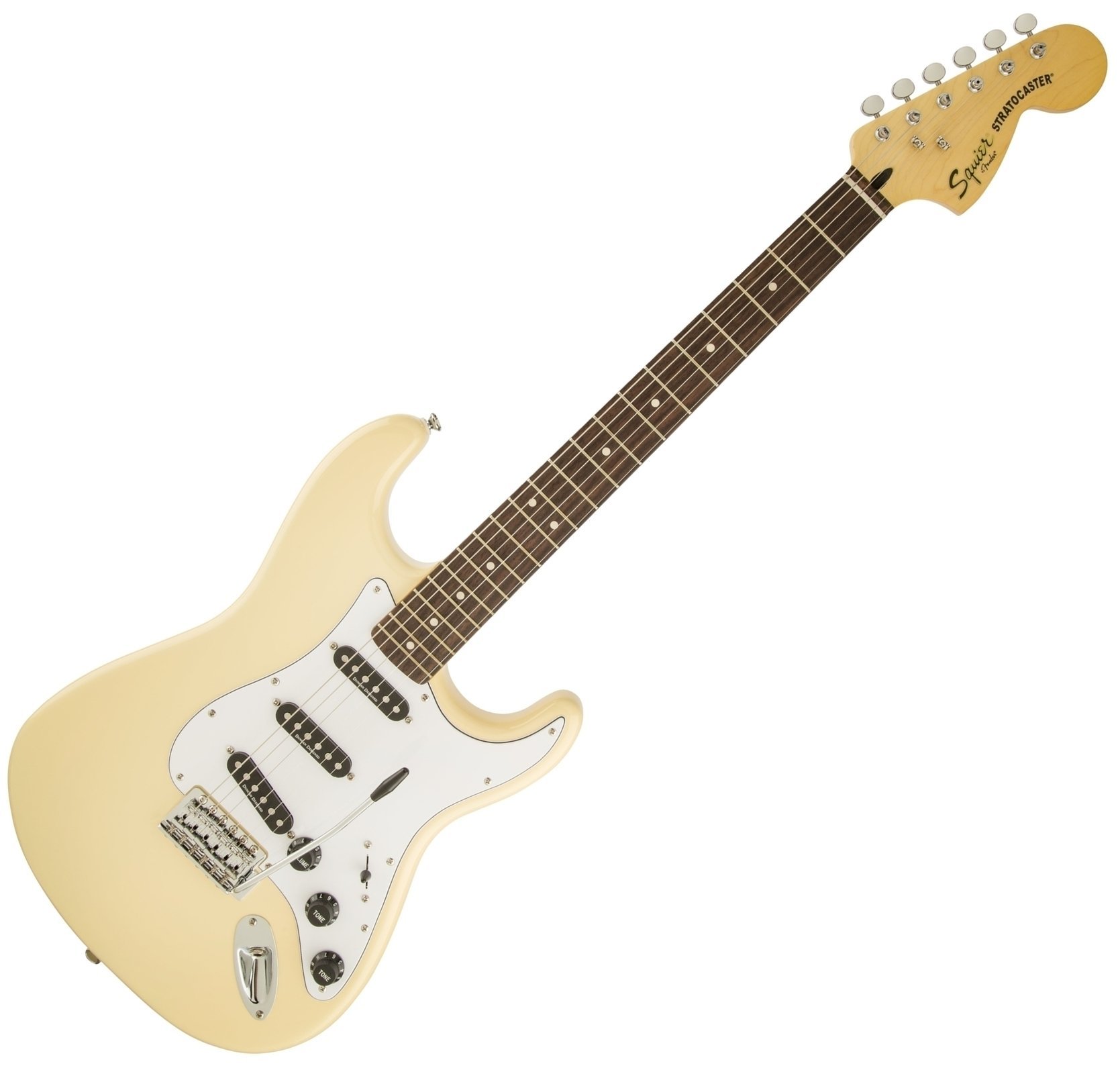 Electric guitar Fender Squier Vintage Modified Stratocaster 70s IL Vintage White