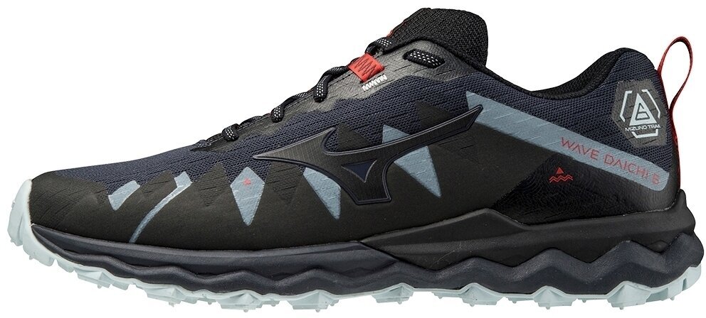 Trailová běžecká obuv Mizuno Wave Daichi 6 India Ink/Black/Ignition Red 40,5 Trailová běžecká obuv