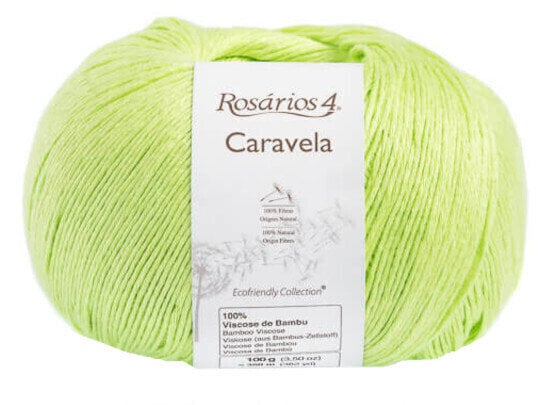 Knitting Yarn Rosários 4 Caravela 4 Light Lime