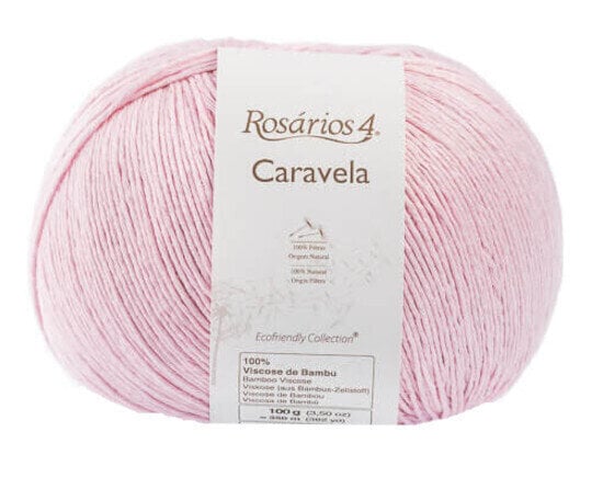 Fios para tricotar Rosários 4 Caravela 7 Light Pink