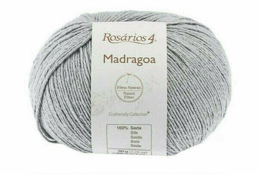 Fios para tricotar Rosários 4 Madragoa 17 Light Grey - 1