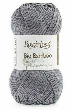 Плетива прежда Rosários 4 Bio Bamboo 6 Grey - 1