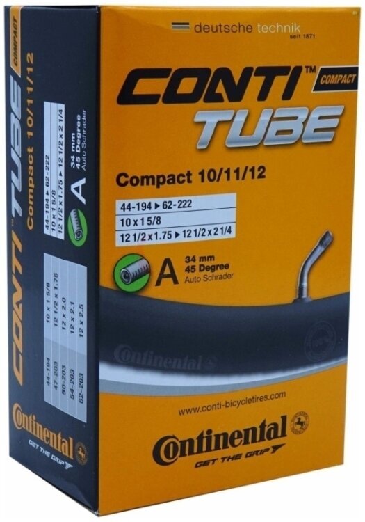 Camere d'Aria Continental Compact 1,75 - 2,25" 95.0 34.0 Schrader Bike Tube