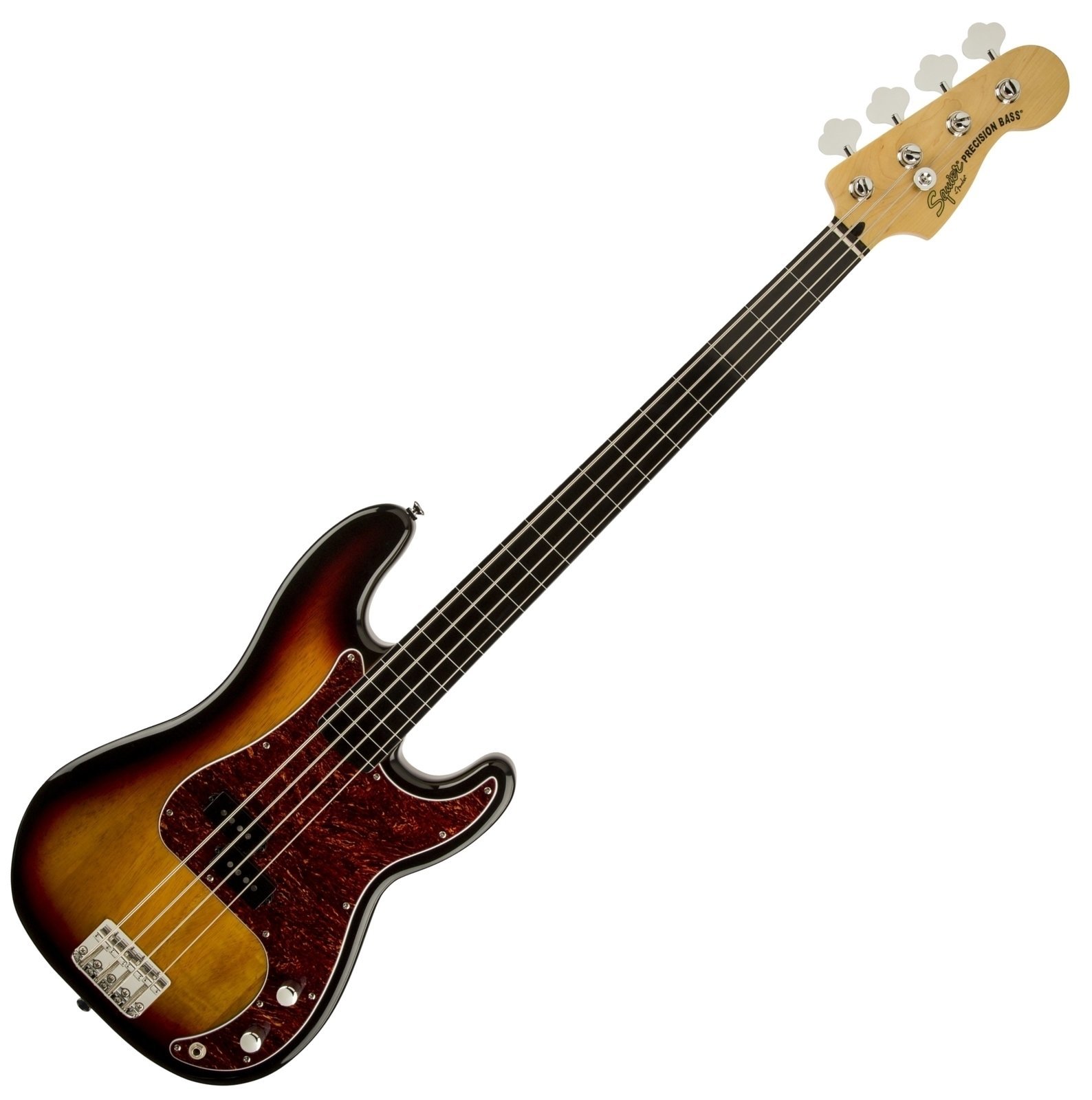 Basse Fretless Fender Squier Vintage Modified Precision Bass Fretless IL 3-Color Sunburst