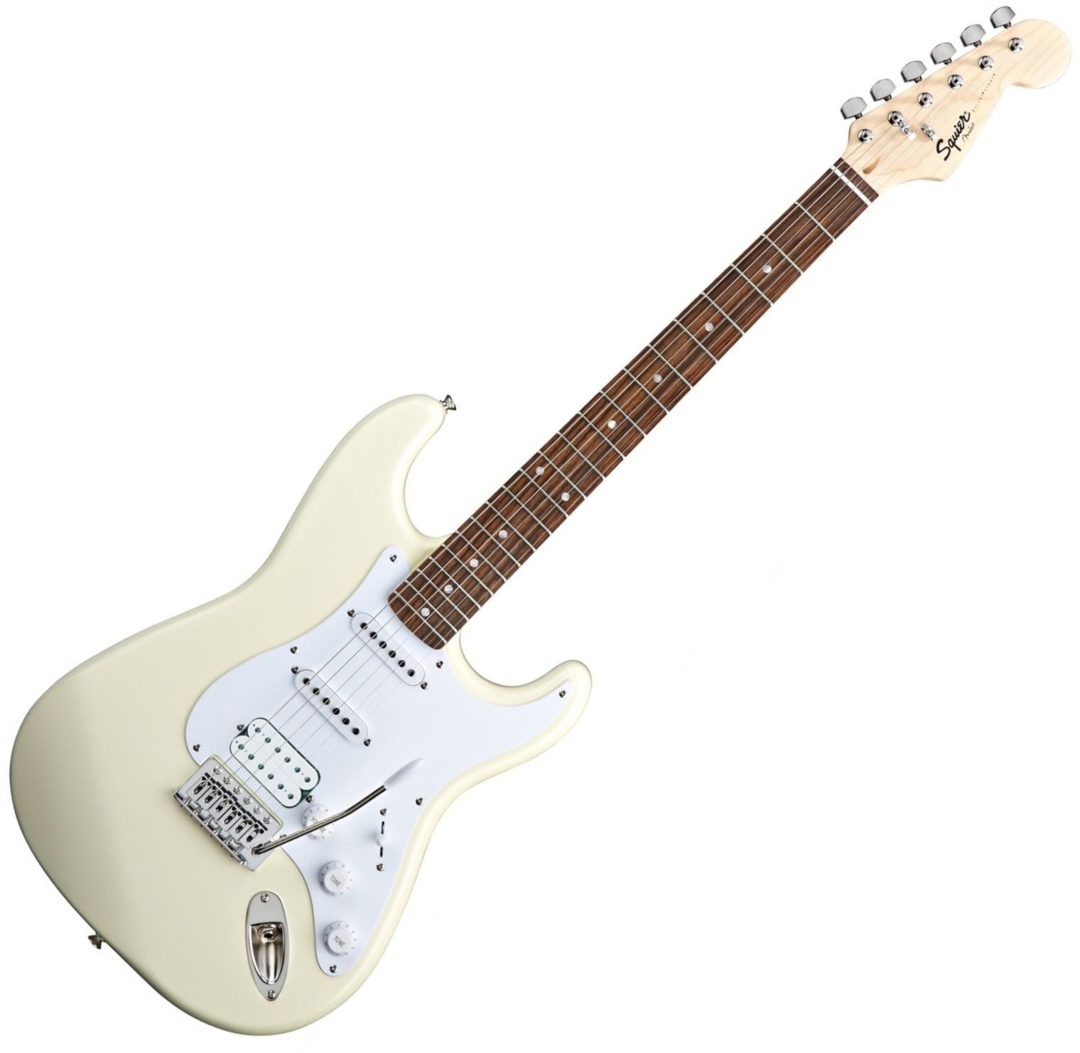 Elektrische gitaar Fender Squier Bullet Stratocaster Tremolo HSS IL Arctic White