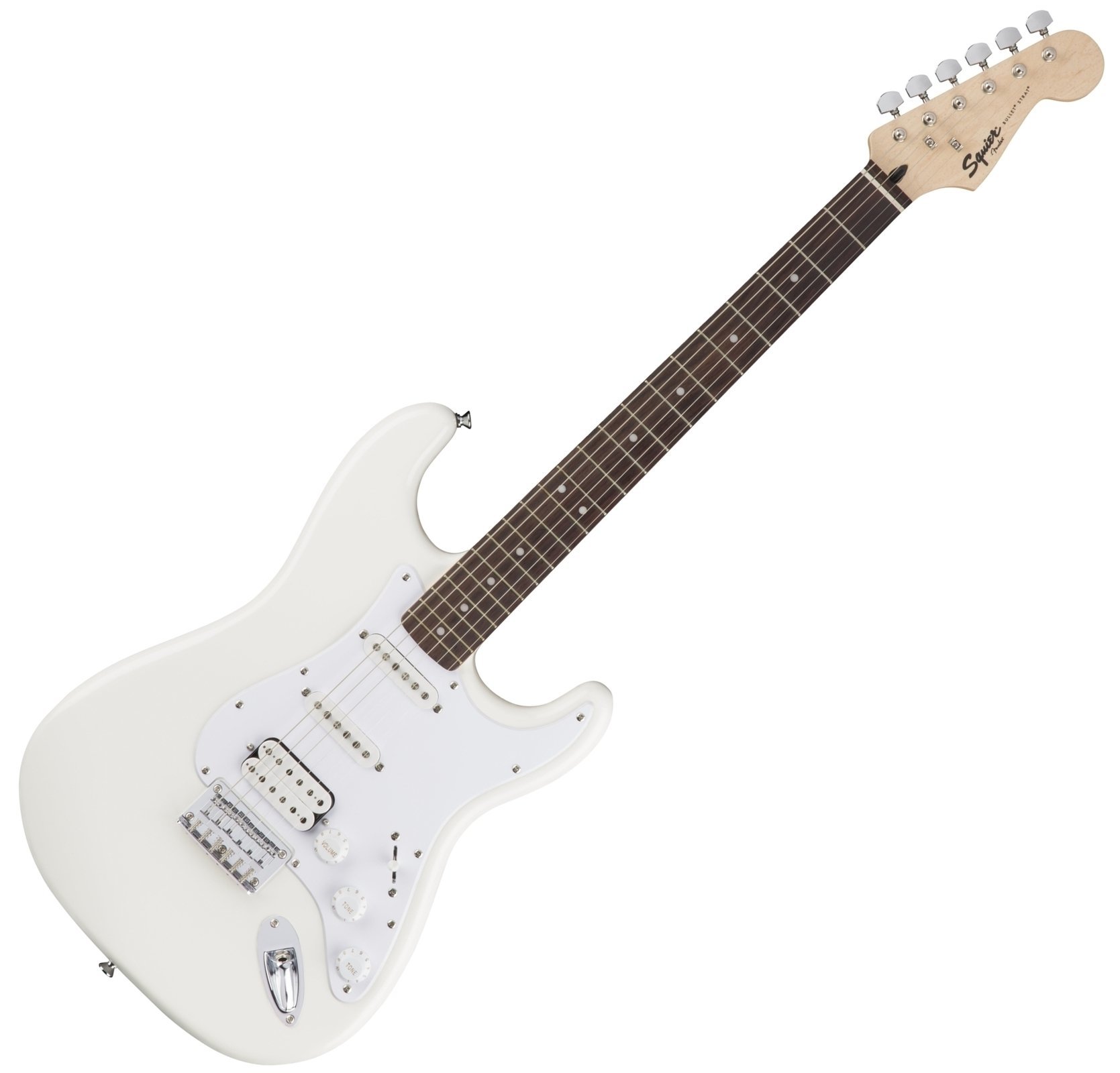 Guitare électrique Fender Squier Bullet Stratocaster HSS HT IL Arctic White