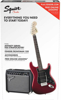 fender squier red