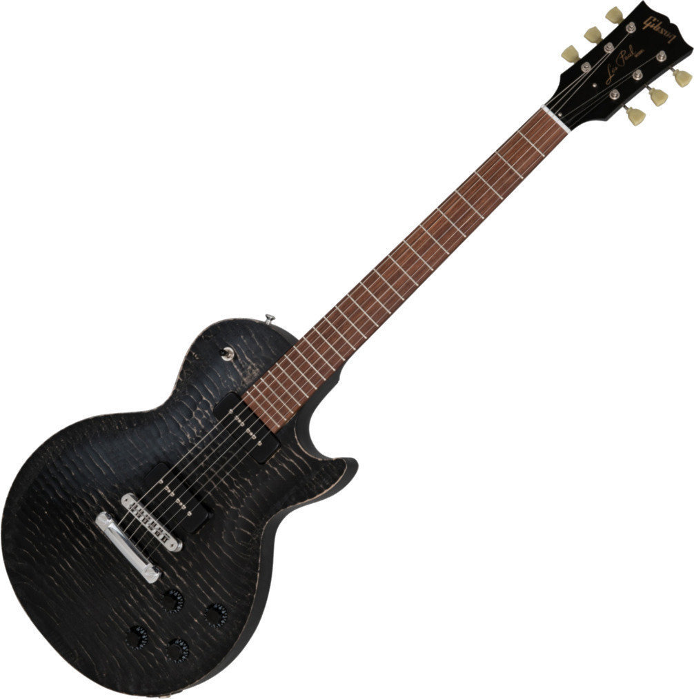 Elektromos gitár Gibson Les Paul BFG P-90 Worn Ebony