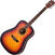 Akustikgitarre Washburn WD7SATBM-W-U Matte Tobacco Burst