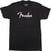 T-Shirt Fender T-Shirt Spaghetti Logo Unisex Black L