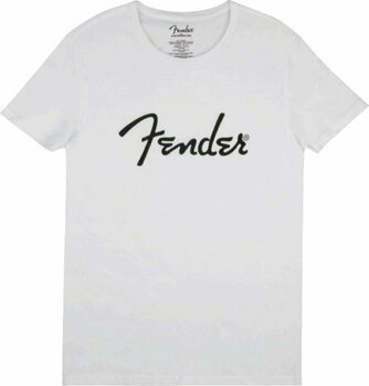 Skjorte Fender Skjorte Spaghetti Logo White M - 1