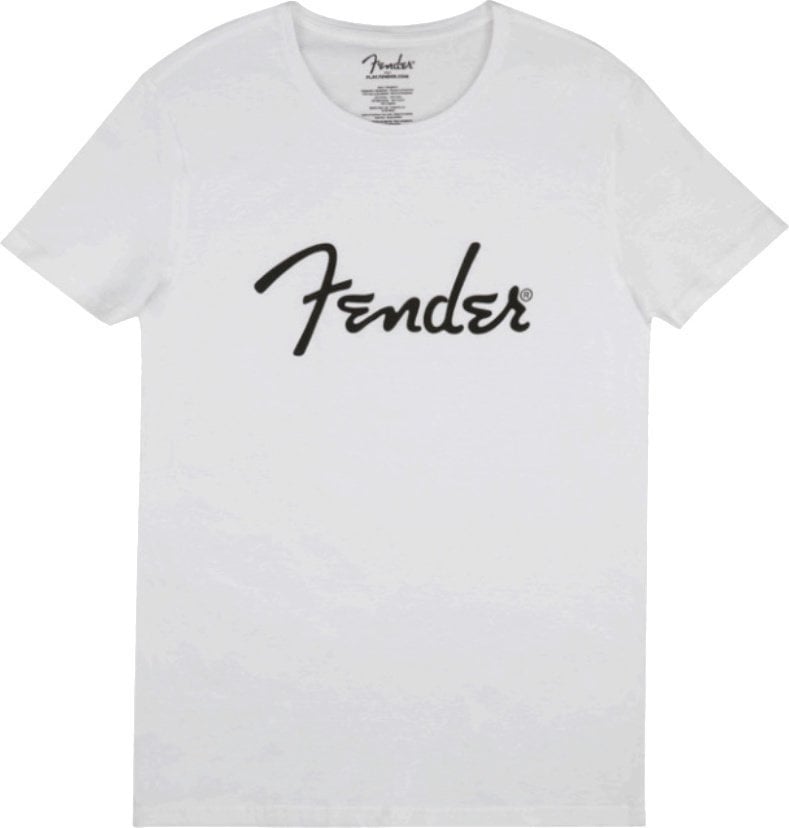Camiseta de manga corta Fender Camiseta de manga corta Spaghetti Logo Unisex Blanco L