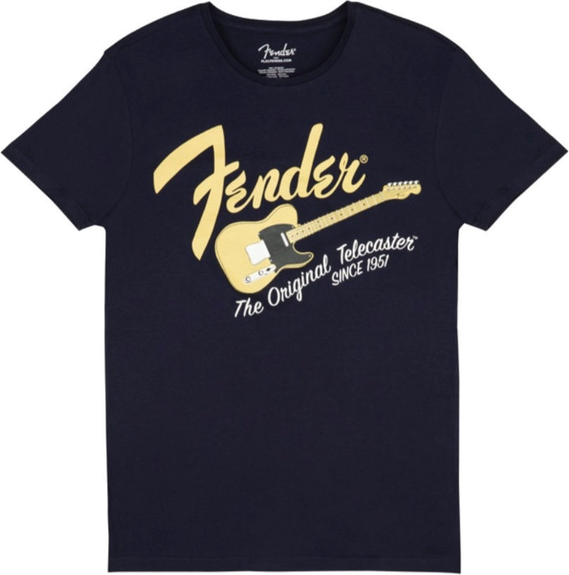 T-shirt Fender T-shirt Original Telecaster JH Navy Blue/Butterscotch Blonde S