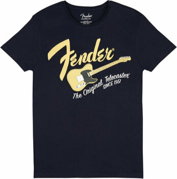 T-Shirt Fender T-Shirt Original Telecaster Unisex Navy Blue/Butterscotch Blonde S - 1