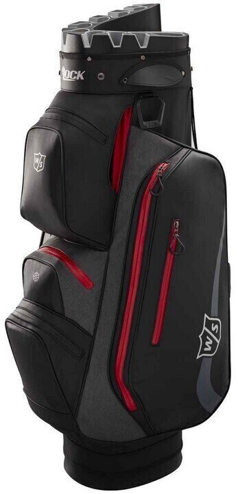 Golf torba Cart Bag Wilson Staff iLock Črna-Rdeča Golf torba Cart Bag