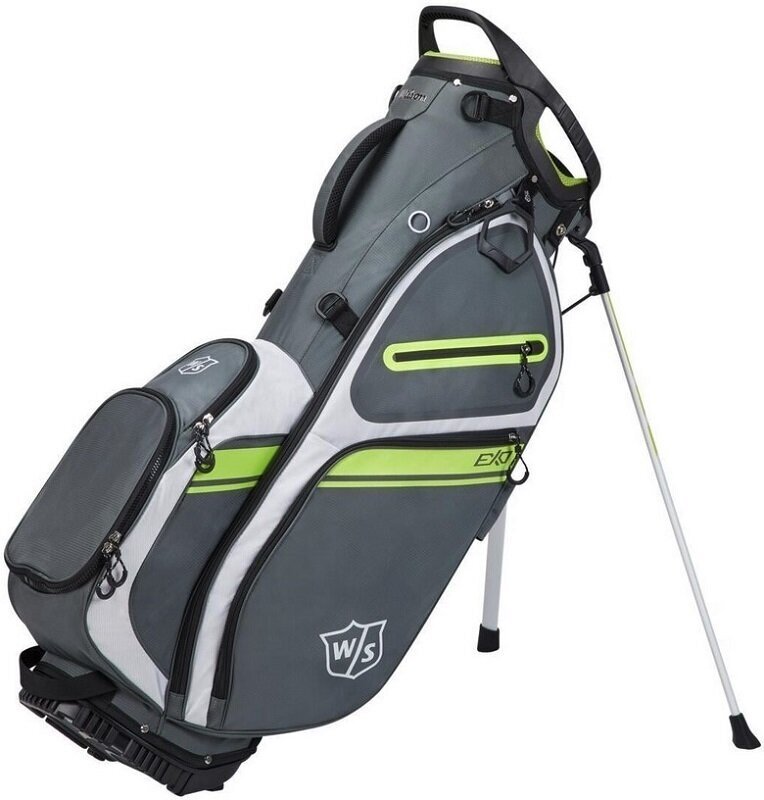Golf torba Stand Bag Wilson Staff Exo II Charcoal/White/Lime Golf torba Stand Bag