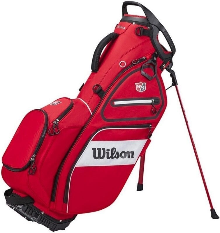 Golf torba Stand Bag Wilson Staff Exo II Red Golf torba Stand Bag