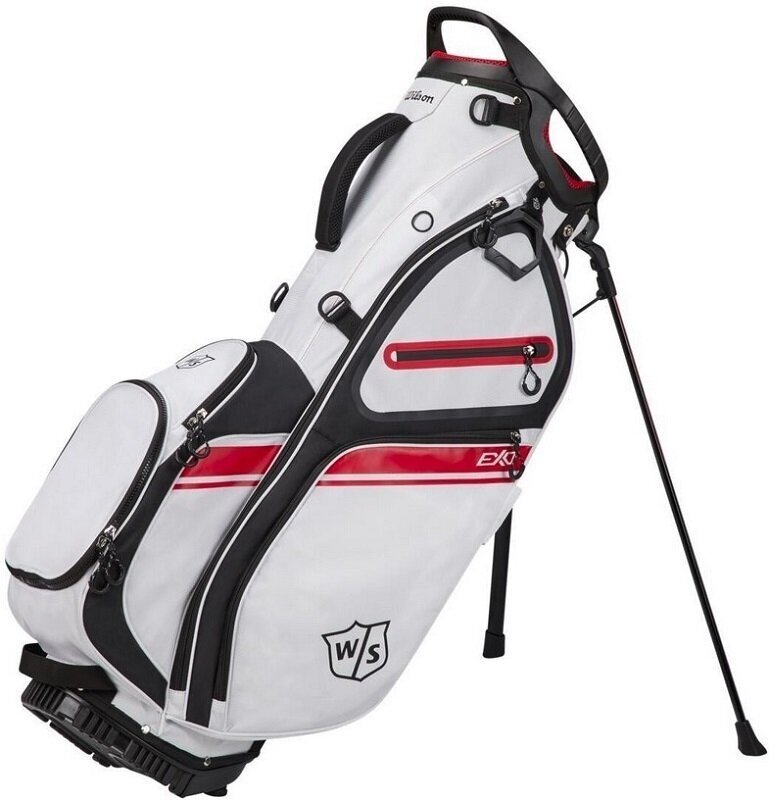 Borsa da golf Stand Bag Wilson Staff Exo II White/Black/Red Borsa da golf Stand Bag