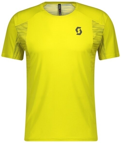 Løbe t-shirt med korte ærmer Scott Shirt Trail Run Sulphur Yellow/Smoked Green L Løbe t-shirt med korte ærmer