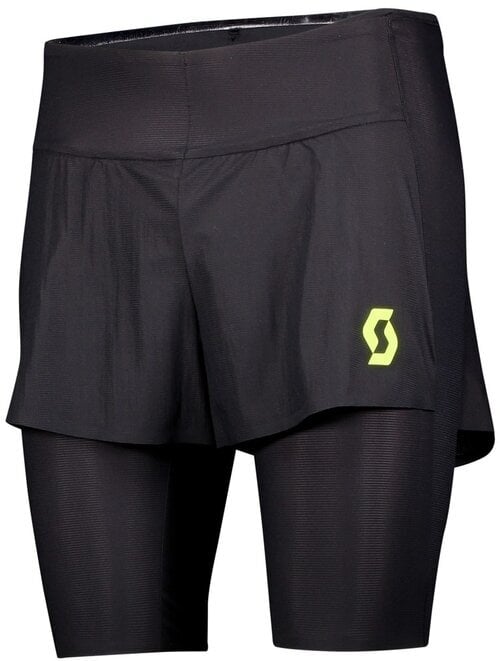 Running shorts Scott Hybrid Shorts RC Run Kinetech Black/Yellow S Running shorts
