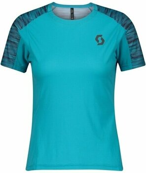 Løbe t-shirt med korte ærmer Scott Shirt Trail Run Breeze Blue/Dark Purple S Løbe t-shirt med korte ærmer - 1