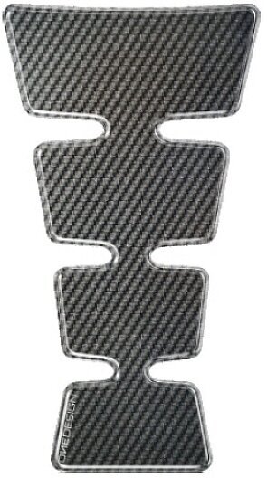 Tankpad voor motorfiets OneDesign Universal Tank Pad Gloss Gray Carbon