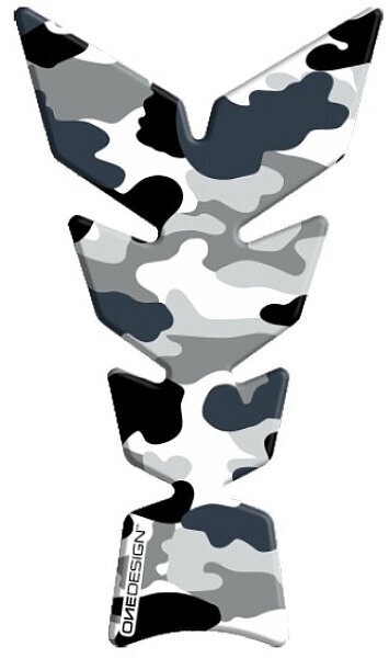 Protection de reservoir, étiquette OneDesign Universal Tank Pad Camouflage Arctic