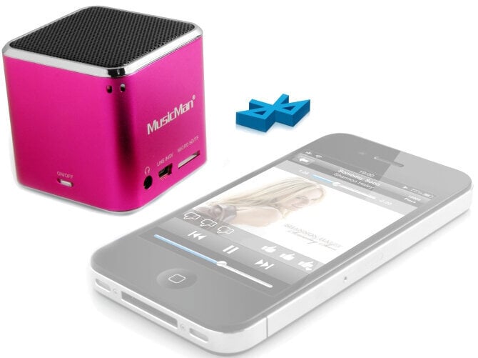 Portable Lautsprecher Technaxx Mini MusicMan Pink