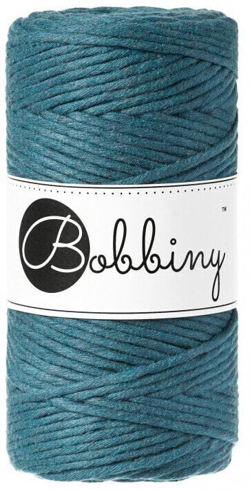 Cable Bobbiny Macrame Cord 3 mm Peacock Blue Cable