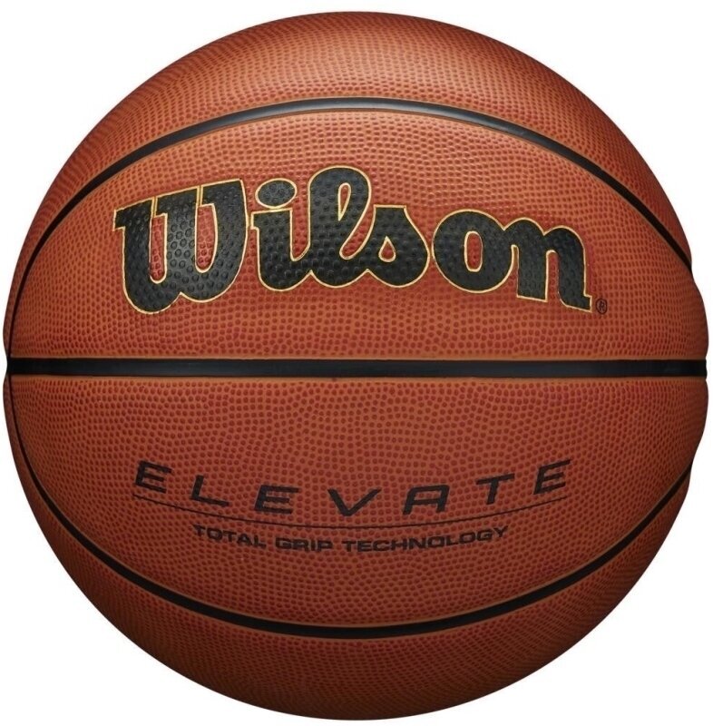 Wilson Basketball NCAA Elevate Total Grip Technologie Ball in Hellbraun-Größe 7 