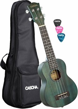Sopránové ukulele Cascha HH 2264 Premium Sopránové ukulele Aquamarine - 1