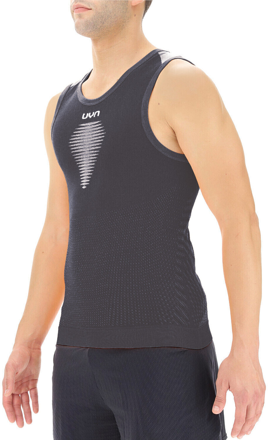 Tops de corrida sem mangas UYN Marathon Ow Sleeveless Black L/XL Tops de corrida sem mangas