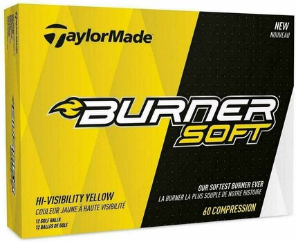 Bolas de golfe TaylorMade Burner Soft Yellow - 1