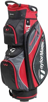 Golftas TaylorMade Classic Black/Charcoal/Red Cart Bag 2018 - 1
