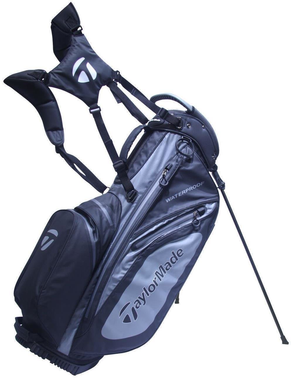 Golf Bag TaylorMade Flextech Waterproof Black/Charcoal Stand Bag 2017
